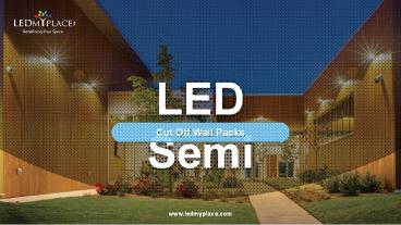 Cheap LED Semi Cutoff Wall Pack
