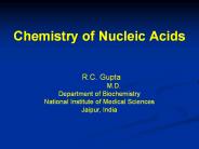 Chemistry of nucleic acids