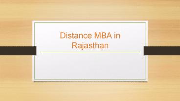 Distance Learning Courses | Distance MBA in Rajasthan | MIT School of Distance Education