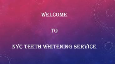 Professional Teeth Whitening NYC