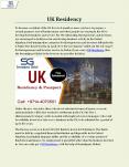 Uk Residency PowerPoint PPT Presentation
