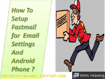 How To Setup Fastmail for Email Settings And Android Phone ? (1)