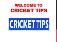 Online Cricket Betting Tips Free | Today's IPL Match Betting Tips | Cricket.Tips PowerPoint PPT Presentation