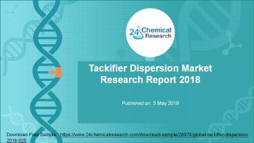 Tackifier Dispersion Market Research Report 2018