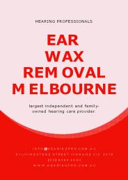Ear Wax Removal Melbourne