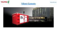Engines  Silent Gensets