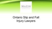 Ontario Slip and Fall Injury Lawyers