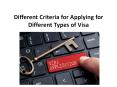 Different Criteria for Applying for Different Types of Visa PowerPoint PPT Presentation