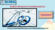 Hospital Management Consulting Email Leads