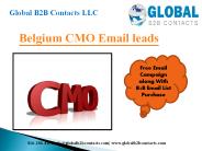 Belgium CMO Email leads