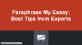 Paraphrase my essay: Best Tips from Experts PowerPoint PPT Presentation