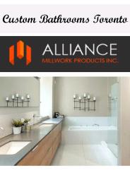 Custom Bathrooms Toronto