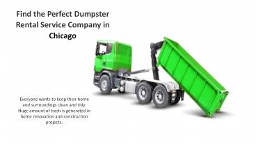 Find the Perfect Dumpster Rental Service Company in Chicago