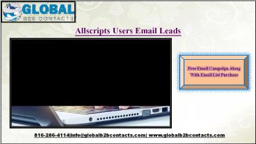 Allscripts Users Email Leads