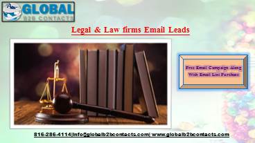 Legal & Law firms Email Leads