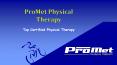 Physical Therapy Center in Nassau County NY - ProMet PowerPoint PPT Presentation
