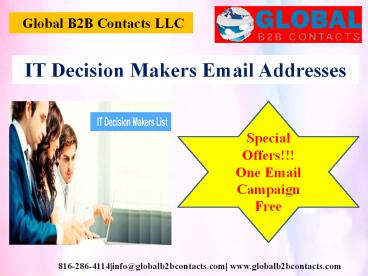 IT Decision Makers Email Addresses