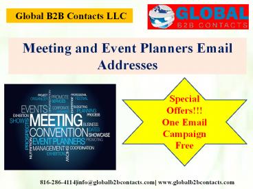 Meeting and Event Planners Email Addresses