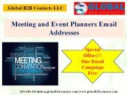 Meeting and Event Planners Email Addresses