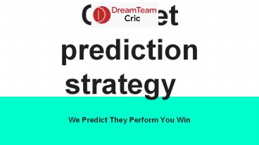 Cricket Prediction Strategy (1)