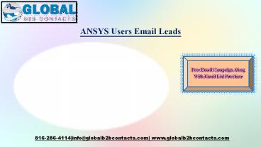ANSYS Users Email Leads