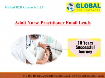 Adult Nurse Practitioner Email Leads