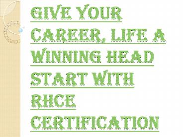 Get Hold of Your Career with RHCE Certification