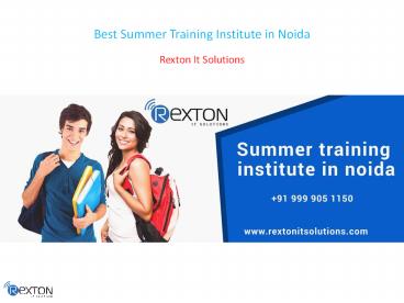 Best Summer Training Institute in Noida