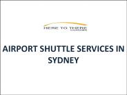 Airport Shuttle Services in Sydney