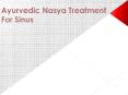 Ayurvedic Nasya Treatment for Sinus