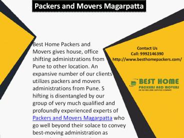 Packers and Movers Magarpatta | Packers and Movers Lonavala