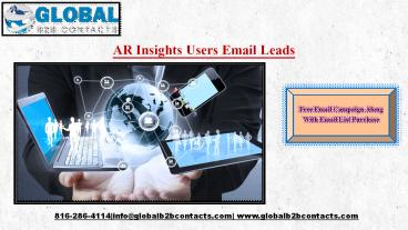 ARInsights Users Email Leads