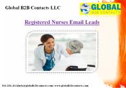 Registered Nurses Email Leads