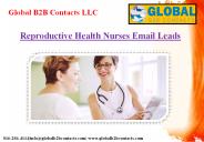 Reproductive Health Nurses Email Leads