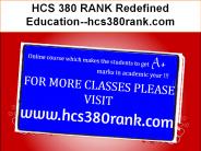 HCS 380 RANK Redefined Education--hcs380rank.com