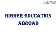 Higher education abroad