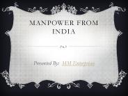 MM Enterprises Manpower from India
