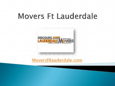 Piano Movers Fort Lauderdale