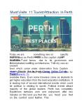 Must Visited 11 Tourist Attractions In Perth PowerPoint PPT Presentation