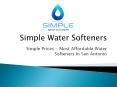 Simple water softeners PowerPoint PPT Presentation