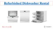 Refurbished Dishwasher Rental
