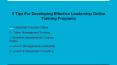 5 Tips For Developing Effective Leadership Online Training Programs PowerPoint PPT Presentation