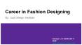 Career in fashion designing
