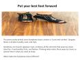 Put your best foot forward PowerPoint PPT Presentation