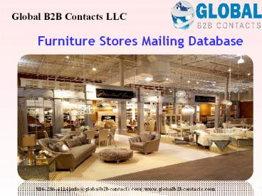 Furniture Stores Mailing Database