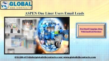 ASPEN OneLiner Users Email Leads