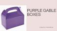 Purple Gable Boxes by iCustomBoxes PowerPoint PPT Presentation