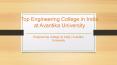 Top Engineering Colleges in India - Best Engineering Colleges in India - Avantika University PowerPoint PPT Presentation