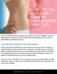 6 Question You Should Ask a Cosmetic Surgeon before Tummy Tuck PowerPoint PPT Presentation