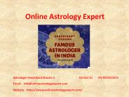 Famous Astrologer In India +91-8233213215
